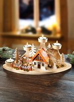 Adventsv&auml;rmeljush&aring;llare av tr&auml; 