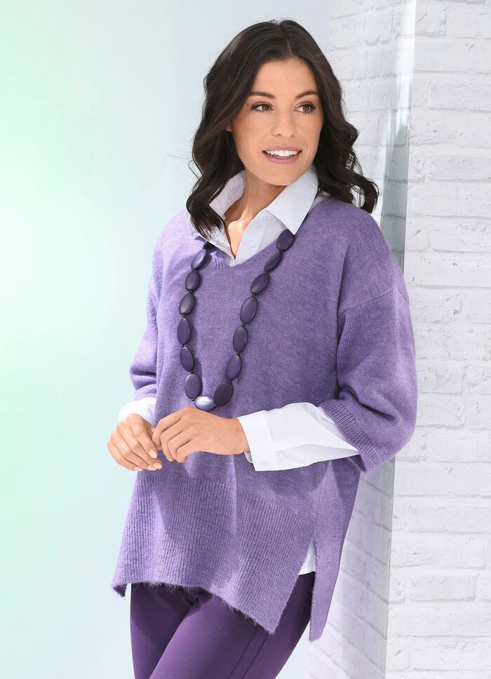 Jumper i mycket skön kvalitet LILAC MOTTLED