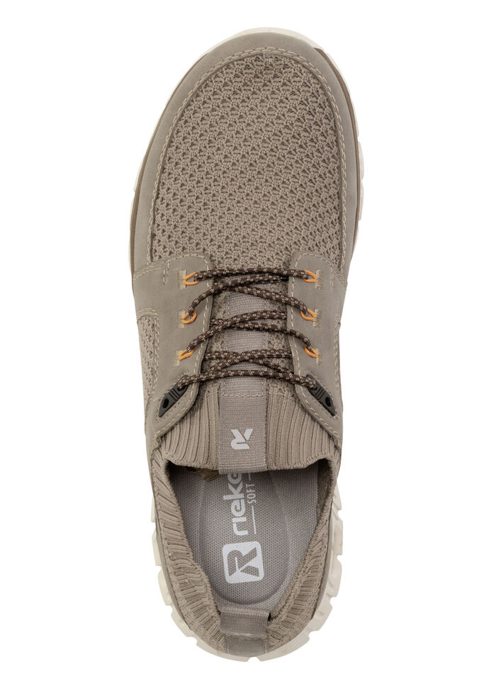 Rieker sneakers med elastisk dekorativ snörning TAUPE