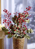 Ilex bärgrenar, set om 2 