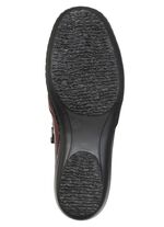 ELENA EDEN, bekv&auml;ma damst&ouml;vlar, bredd H, med uttagbar fotb&auml;dd BURGUND-SVART