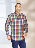 King's Road skjorta med button-down krage TERRAKOTTA