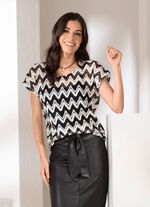 skjorta i virkad look 