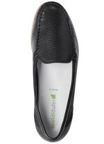 Waldl&auml;ufer tofflor gjorda av finkornigt hjortnappaskinn SVART