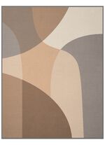 T&auml;cke med velourkant NATUR