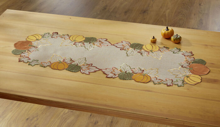 Bords- och rumsdekoration med inbyggt glänsande garn ECRU