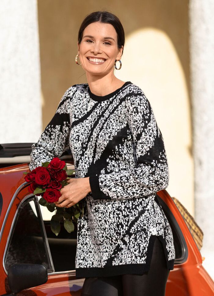 Tröja i jacquarddesign 