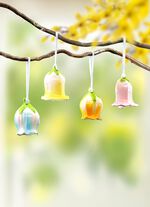Blomklockor i porslin, set om 4 