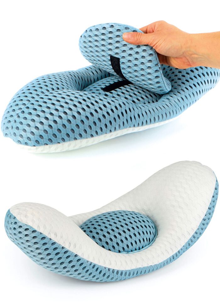 L&auml;ndryggskudde 3-i-1 - f&ouml;r avslappnat sittande och sovande 