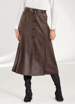 Kjol med dekorativa knappar 