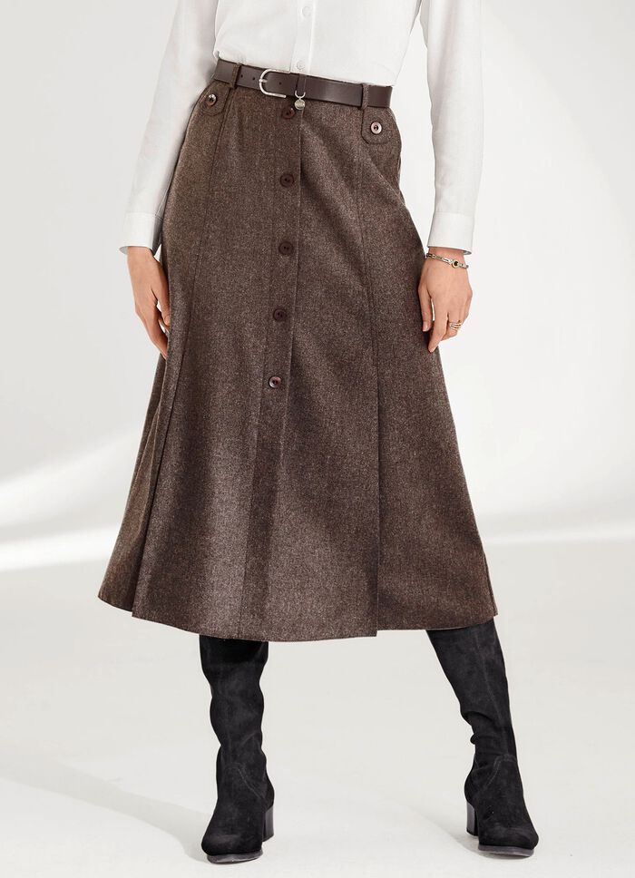 Kjol med dekorativa knappar 