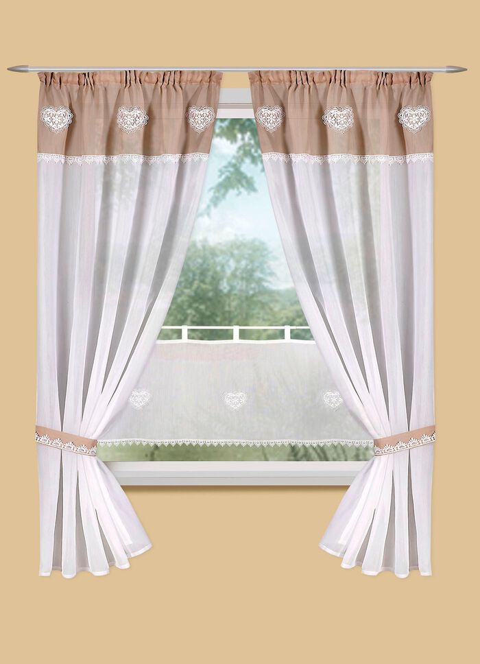 Romersk gardinset i linnelook 