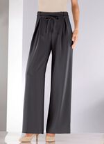 Byxor med veck ANTHRAZIT