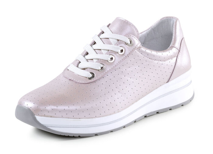 ELENA EDEN sneakers med dekorativa perforeringar PERLROSÉ
