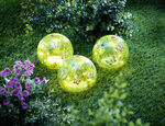 LED glaskulor "Butterfly", set om 3 
