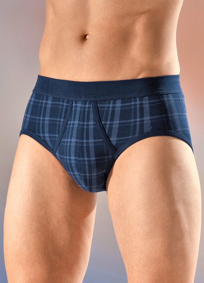 Kalsonger fr&aring;n Schiesser i dubbelpack med rutm&ouml;nster 