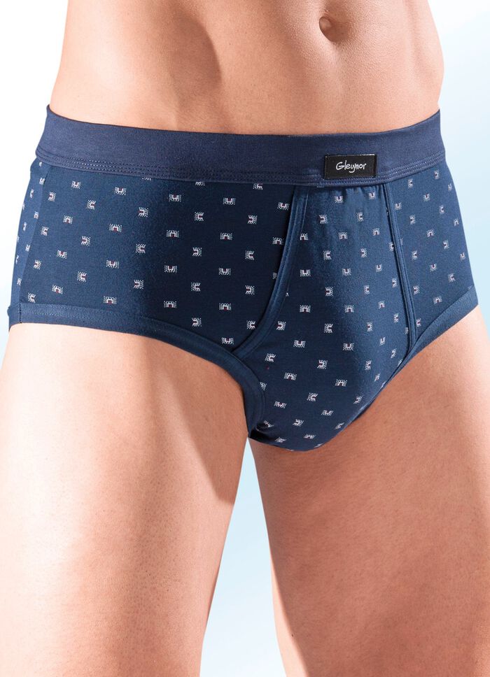 Fempack trosor i fin jersey med gylf och helt&auml;ckande m&ouml;nster 