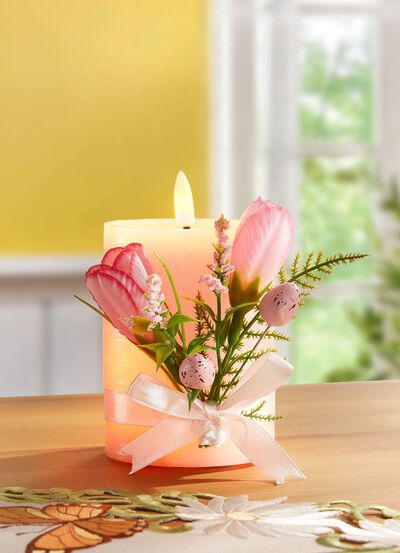 LED-ljus i &auml;kta vax 