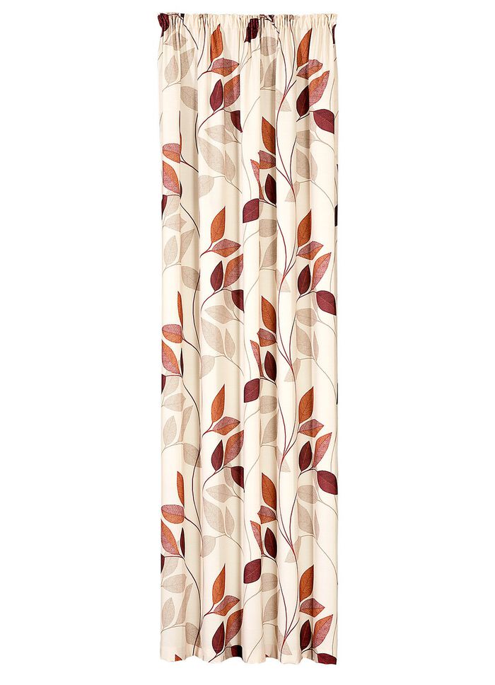 Gardinl&auml;ngd &rdquo;blomrankor&rdquo; BEIGE