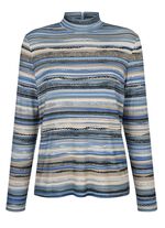 Skjorta med kort dragkedja 