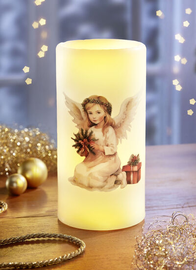 LED-ljus av äkta vax med flimrande effekt 