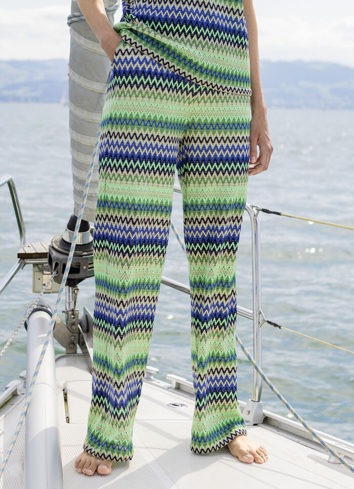 Capribyxor med praktiska sidfickor 