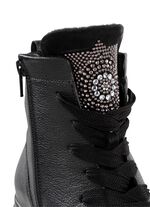 Waldl&auml;ufer skosko med sn&ouml;rning med effektiva glitterstenar SVART