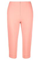 Capribyxor med bekv&auml;m elastisk midja 