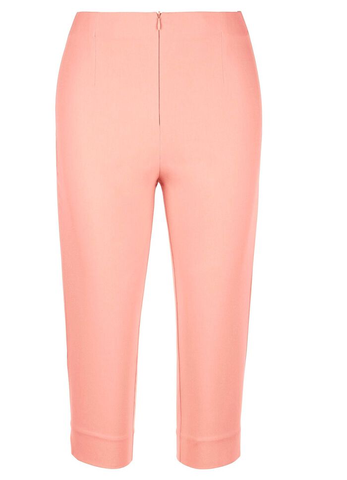 Capribyxor med bekv&auml;m elastisk midja 