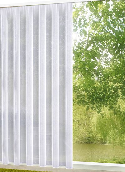 Något transparent persienn med automatiskt veckband 