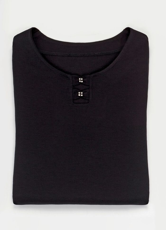 Skjorta med strasstenar i 2 f&auml;rger 