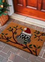 Kokos d&ouml;rrmatta med ugglemotiv 