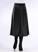 Kjol i ljus tallrikform SVART