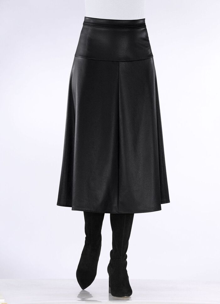 Kjol i ljus tallrikform SVART