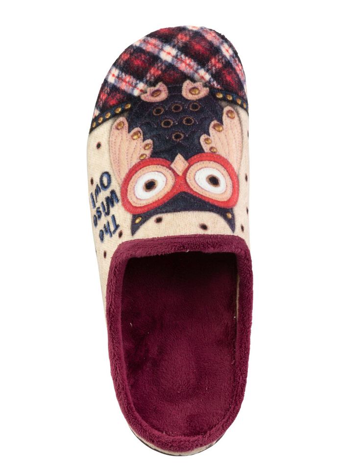 Laurina, klassiska damtofflor, med uttagbar fotb&auml;dd ECRU-F&Auml;RGGLAD