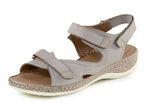 ELENA EDEN sandal med kontrasterande detaljer TAUPE