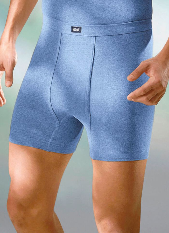 Finribbade kalsonger i fyrpack med gylf 