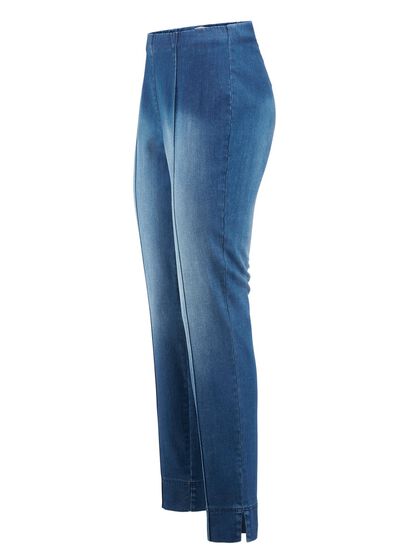 Jeans med sydda kanter 