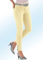 Jeans med moderiktiga dragkedjor 