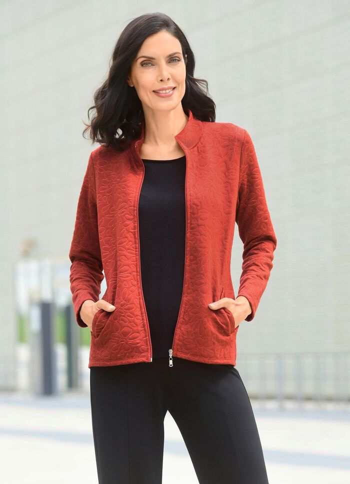 Skjortjacka med hel dragkedja 