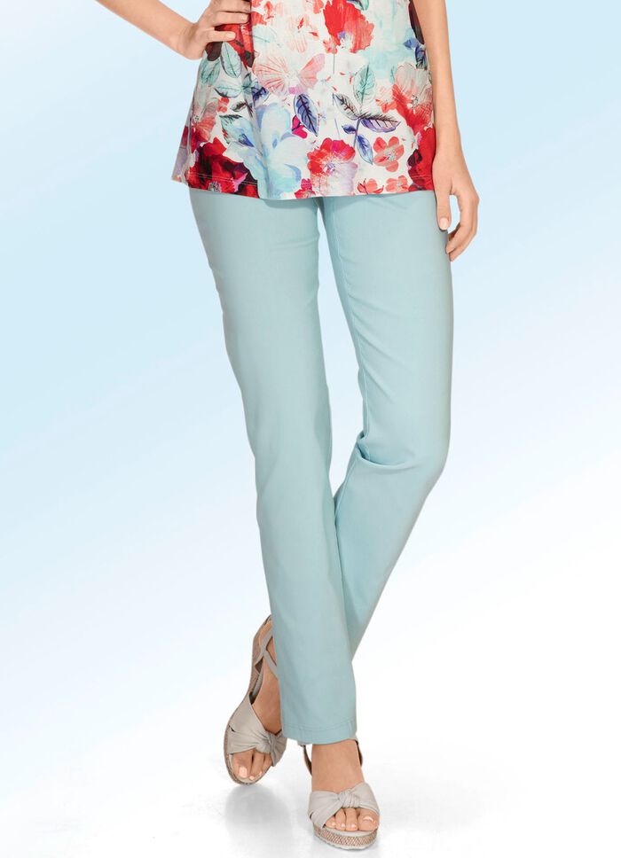 H&ouml;gt elastiska byxor 