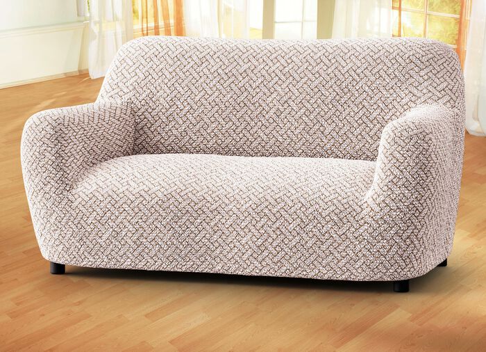 Perfekt passande stretch&ouml;verdrag i mikrofiberkvalitet BEIGE