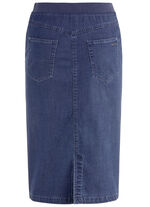 Kjol i rakt snitt JEANSBLAU