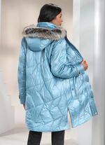 Kort kappa med avtagbar huva 