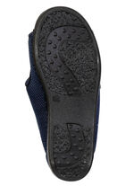 Bekväma damtofflor, bredd H, med uttagbar fotbädd MARINE