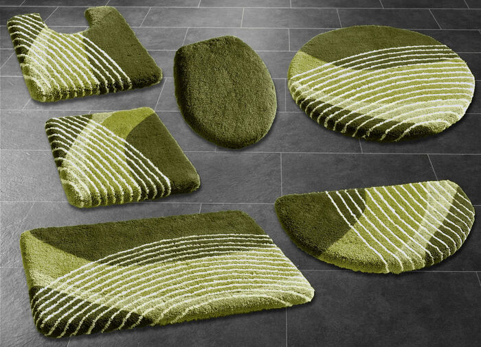 Badrumsset från Kleine Wolke med latexbaksida GRÖN