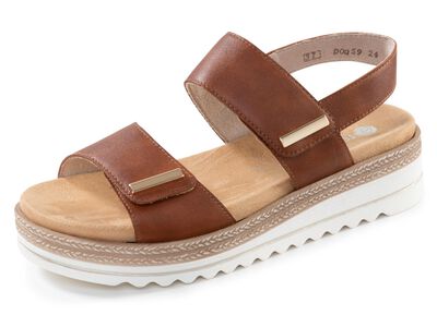 Remonte, eleganta damsandaler med uttagbar fotb&auml;dd 