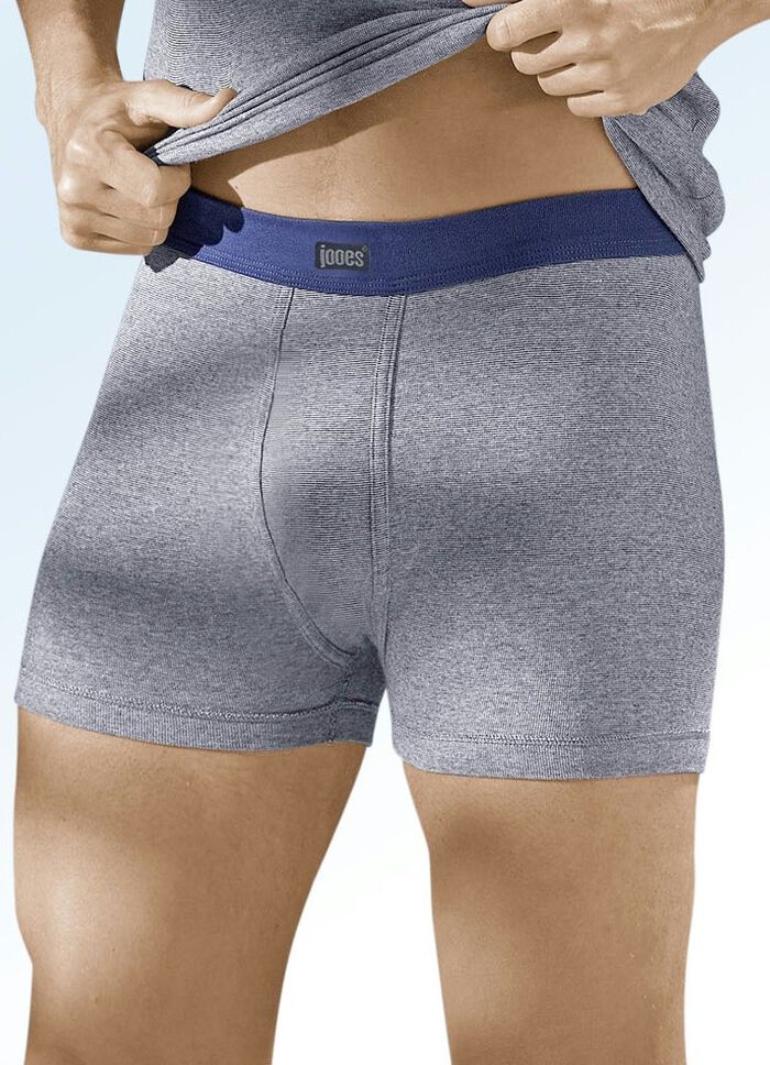 3-pack kalsonger i finribb, enf&auml;rgade 