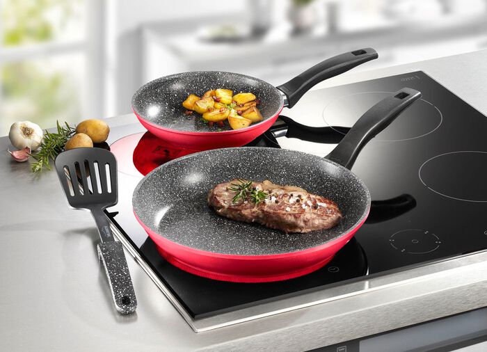 3-delat stekpanneset med Stoneline&reg;-non-stick-bel&auml;ggning R&Ouml;D