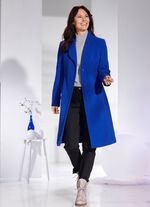 Kappa med elegant dold knappsl&aring; KUNGSBL&Aring;